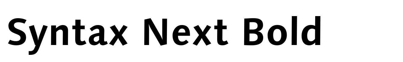 Syntax Next Bold